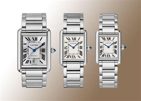 cartier tank on wrist|cartier tank must size comparison.